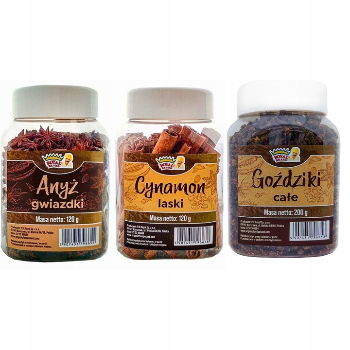 Set: Anason stelat 120G, Batoane de scortisoara 120G, Cuisoare intregi 200G