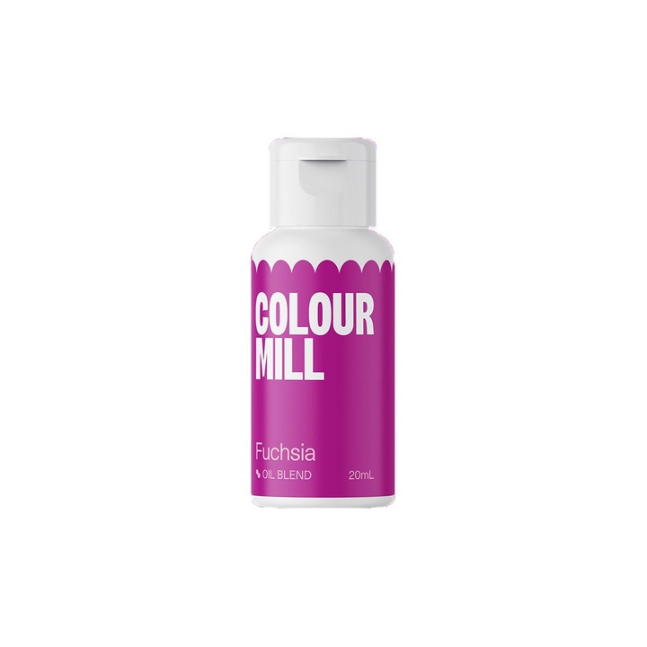 Colorant alimentar pe baza de ulei, Fucsia 20ml, Colour Mill
