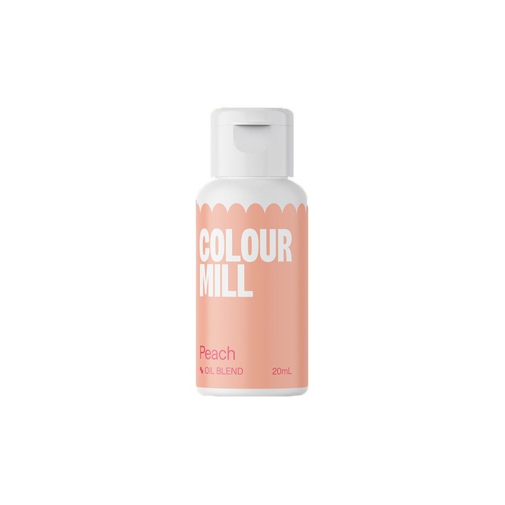 Colorant alimentar pe baza de ulei, Peach 20ml, Colour Mill