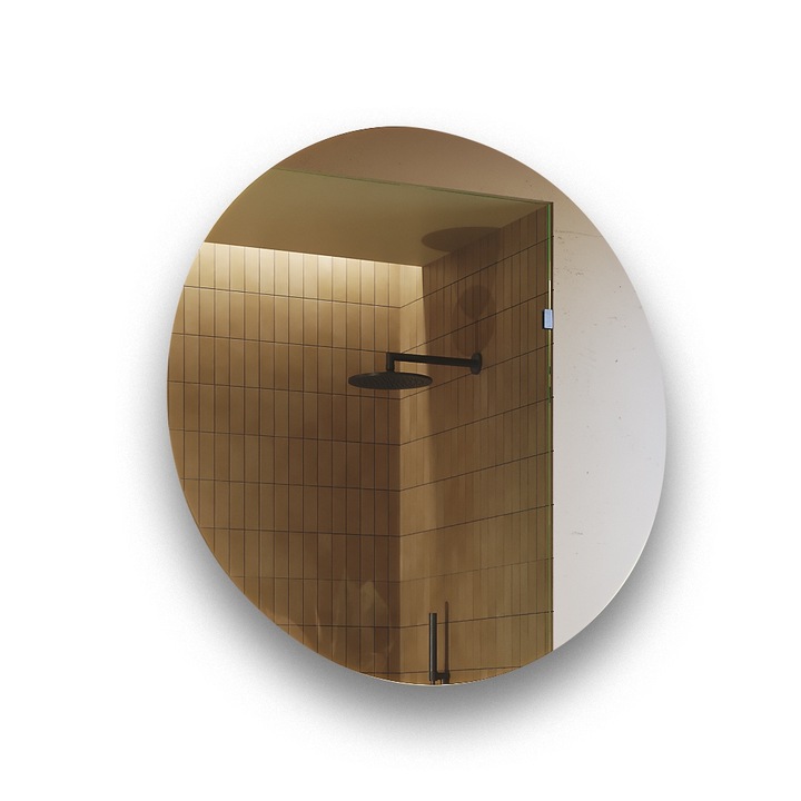 Oglinda de baie cu iluminare LED Artforma 80x80 - rotunda 26
