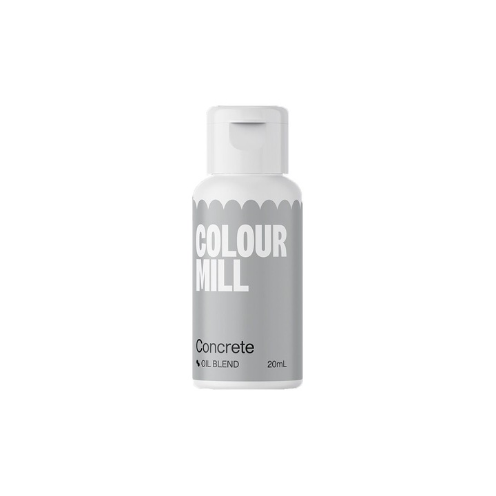 Colorant alimentar pe baza de ulei, Concrete 20ml, Colour Mill
