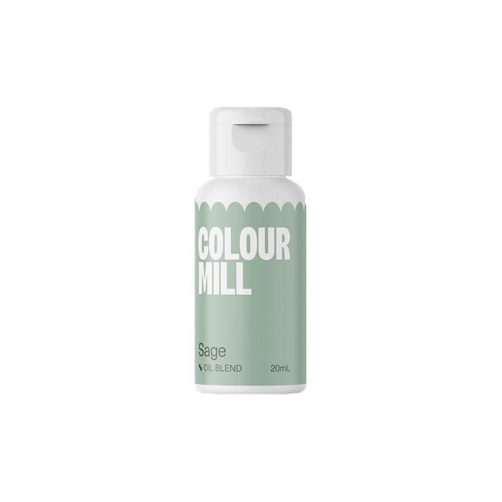 Colorant alimentar pe baza de ulei, Sage 20ml, Colour Mill