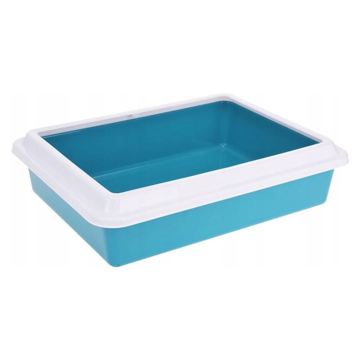 Котешка тоалетна, Excellent Houseware, полипропилен, 43x33x11 см, син