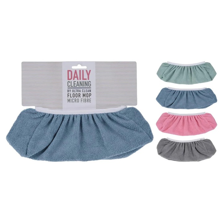 Комплект 4 покривала за метли, Excellent Houseware, микрофибър, 31x11 см, многоцветни