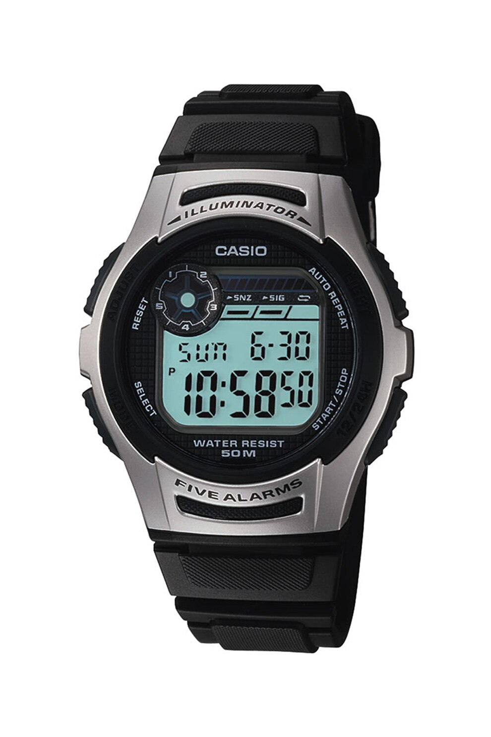 Casio, Ceas digital cronograf, Negru