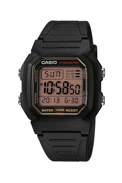 Casio, Унисекс часовник с ретро винтидж мотиви, Черен