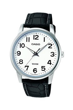 Casio, Ceas cu o curea de piele Collection, Negru Casio, Ceas cu o curea de piele Collection, Negru