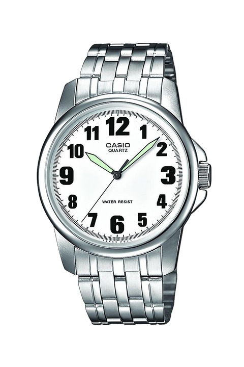 Casio, Часовник с метална верижка, Сребрист