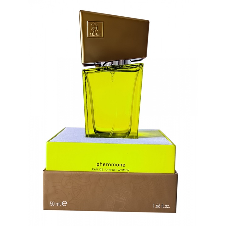 Parfum feromoni pentru femei Hot SHIATSU, 50 ml, lime