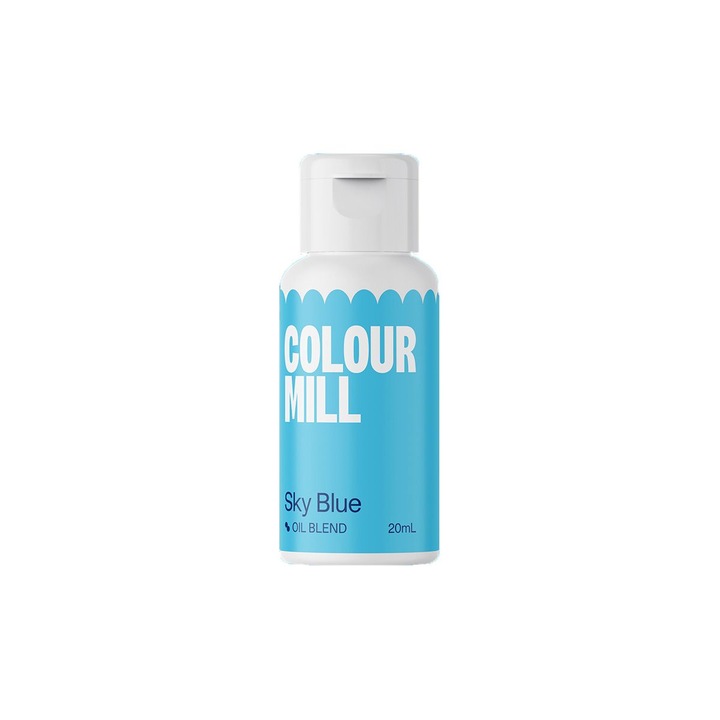 Colorant alimentar pe baza de ulei, Sky Blue 20ml, Colour Mill