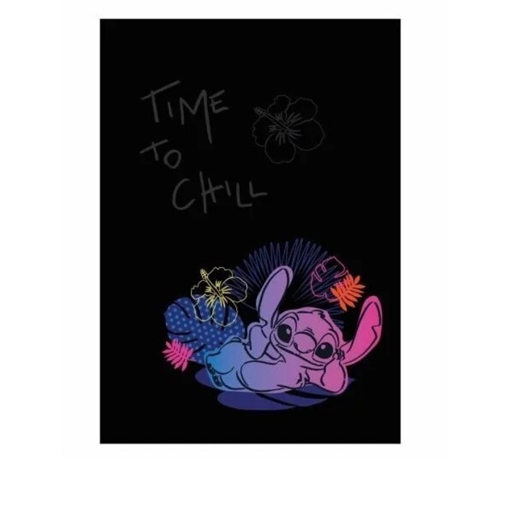 Caiet A5, 32 file, Stitch, Negru