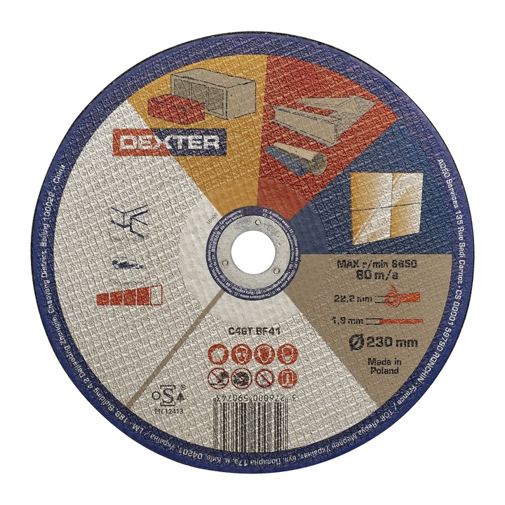 Disc taiere Dexter, pentru multimaterial, Ø 230 x 1.6 mm