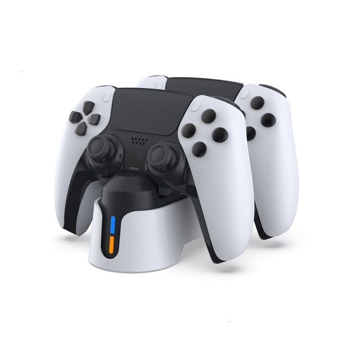 Зарядно устройство за контролер PS5 DualSense Controller, бял