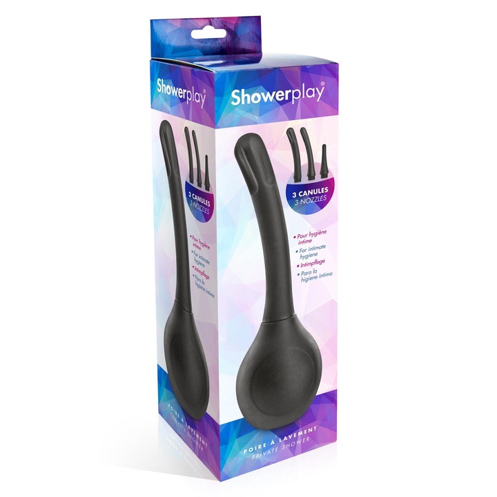 Вибратор Showerplay, 350 мл, С 3 сменяеми накрайника, ABS