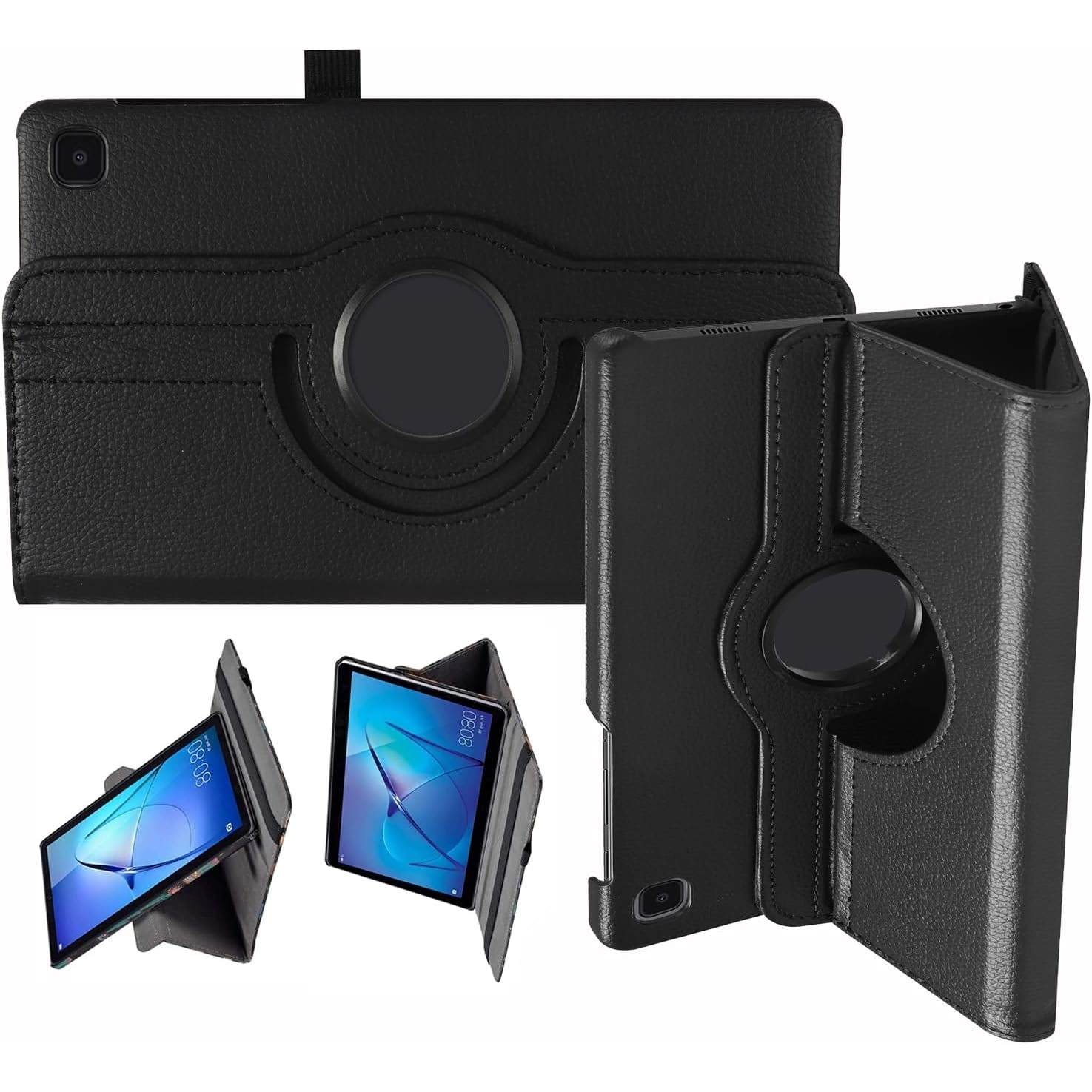 HUSA 360 pentru LENOVO TAB M11 10.95" 11" TB330FU TB330XU TB331FC NEGRU, Iluminare de fundal durabila, rezistenta la uzura, paranteza, Materialul este moale
