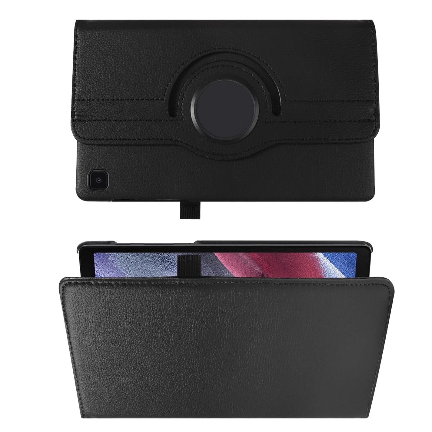 HUSA 360 pentru LENOVO TAB M11 10.95" 11" TB330FU TB330XU TB331FC NEGRU, Iluminare de fundal durabila, rezistenta la uzura, paranteza, Materialul este moale