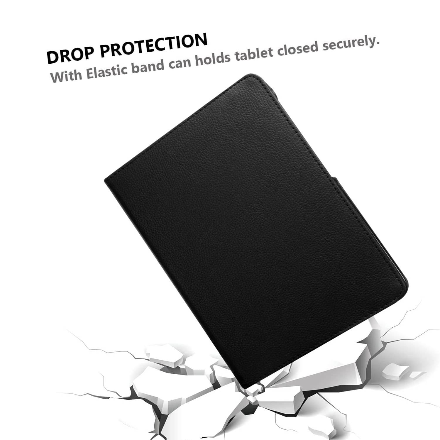 HUSA 360 pentru LENOVO TAB M11 10.95" 11" TB330FU TB330XU TB331FC NEGRU, Iluminare de fundal durabila, rezistenta la uzura, paranteza, Materialul este moale