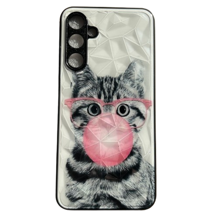 3D твърд калъф, съвместим със Samsung Galaxy A16 5G, Cat Design