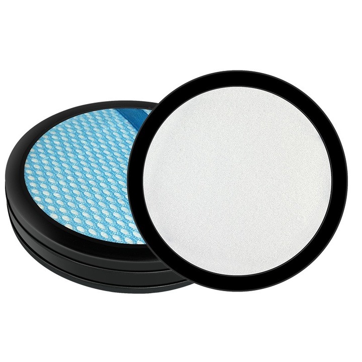 Set 2 filtre, compatibile cu aspirator aspiratoarele pentru Philips, pentru PowerPro Duo, pentru PowerPro Aqua, pentru FC6162, pentru FC6164, pentru FC6168, pentru FC6400, pentru FC6402, pentru FC6409, Element filtrant, filtrare