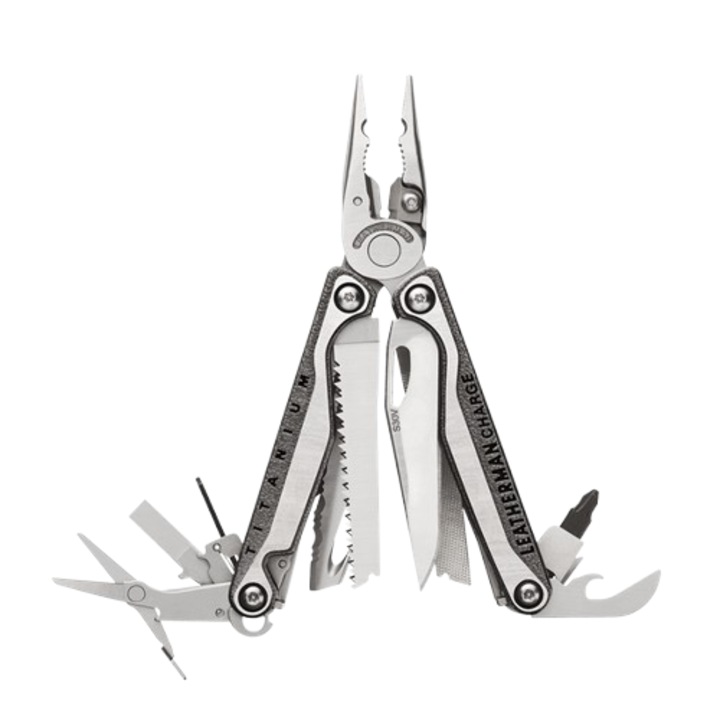 Unealta multifunctionala, Leatherman, Charge, TTi, 19 scule, Argint