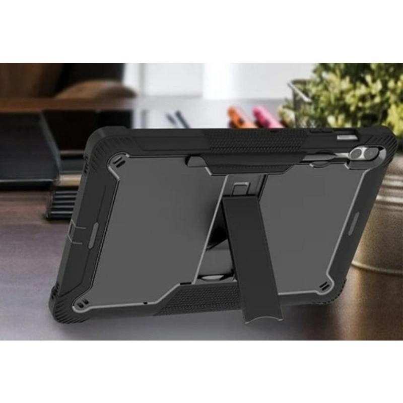 Husa tableta pentru Samsung Galaxy Tab S9 Plus/Tab S9 FE+, Ideala pentru Utilizare Zilnica, Antisoc si Anti-zgarieturi, Suport functional, incizie precisa, rezistent la uzura, anti picatura, anti amprenta, Aur trandafir