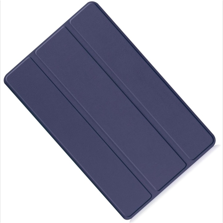 Husa tableta pentru Samsung Galaxy Tab A9 de 8, 7 inchi, functie de trezire/dormire, albastru inchis, Rezistent la socuri, suport, disipare a caldurii, atractie magnetica, silicon moale