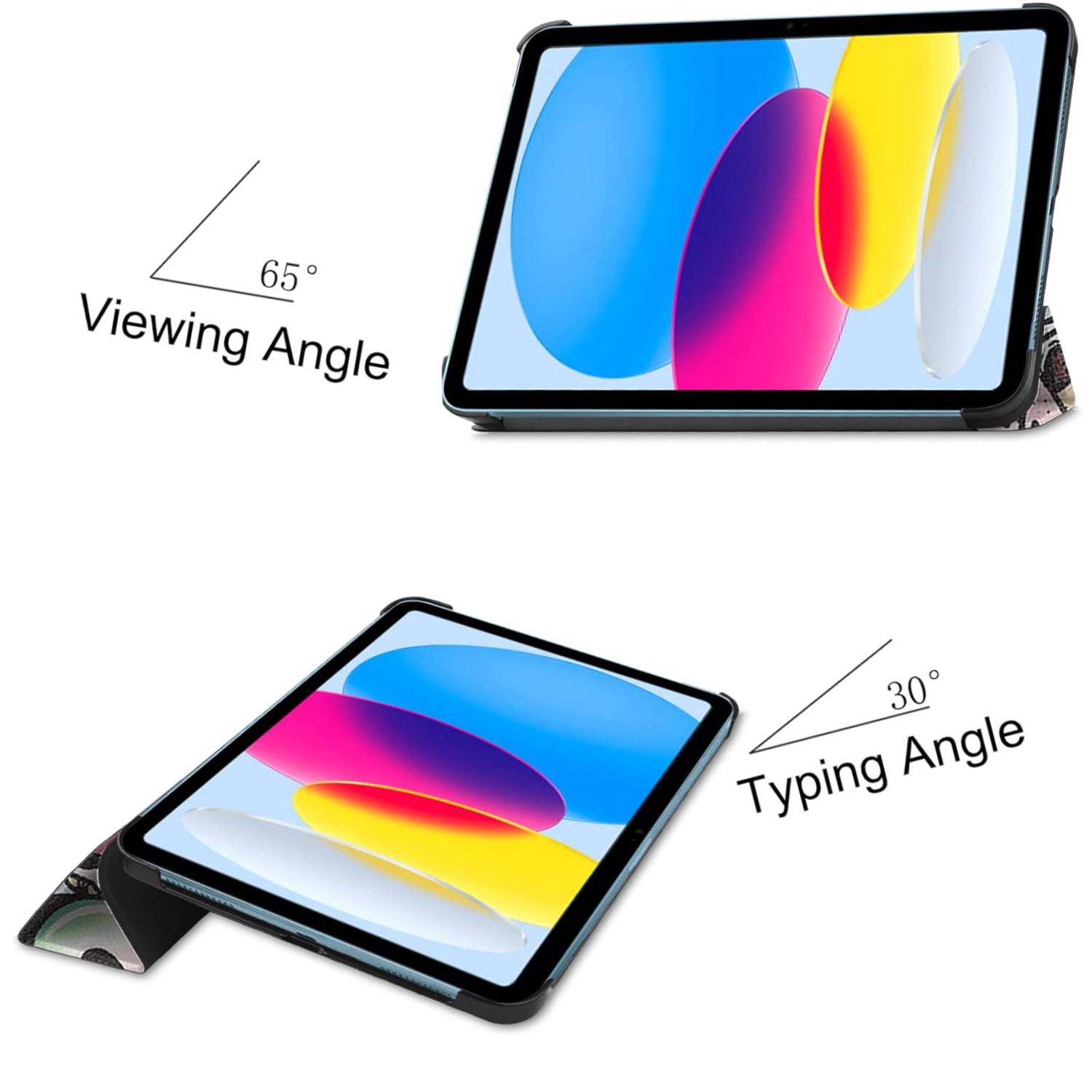 Husa protectie tableta compatibila cu pentru Apple iPad Mini 6 2021, Material din piele, robust si durabil, rezistent la uzura si anti-picatura, anti amprenta, suport, incizie precisa, functie automata de trezire si somn, graffiti