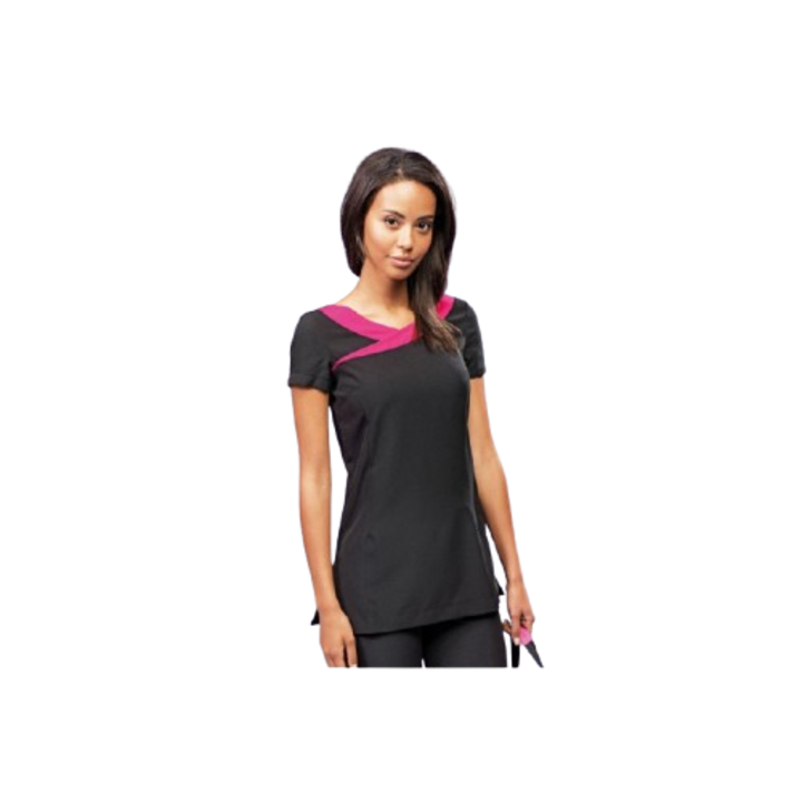 Дамска туника IVY Premier PR691, Beauty and Spa, черно/ярко розово, L