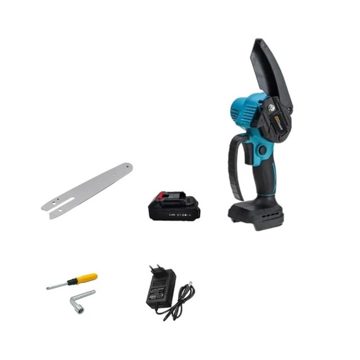 THO M-8061B kézi láncfűrész, 2 akkuval, 48V