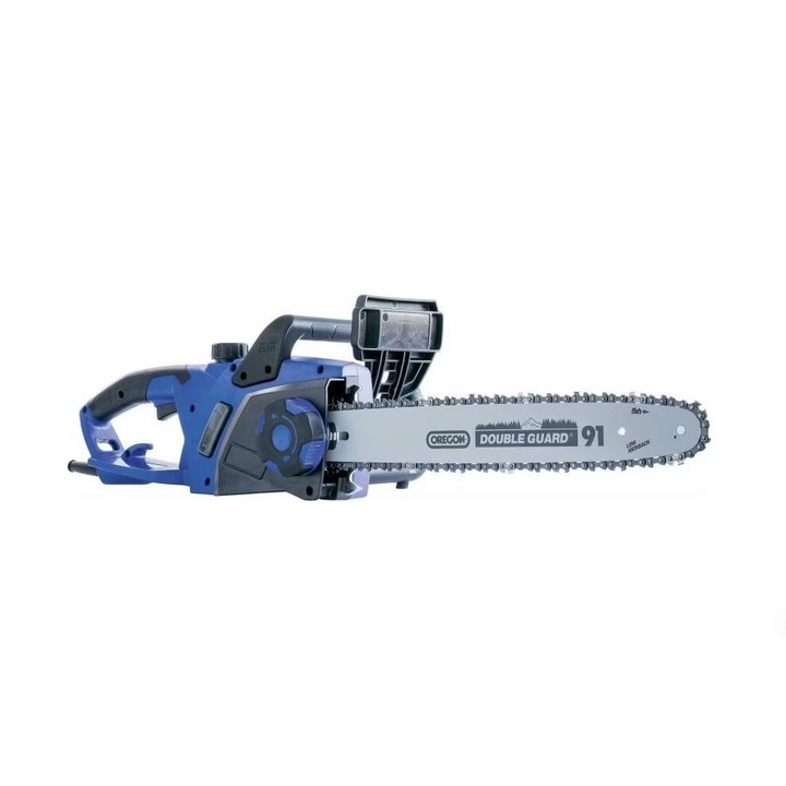 Flinke Láncfűrész 4200 W Elektromos FK-6060 2023-s új típus erősített vágólap 405mm automatikus olajzás kék 2db lánc szettel