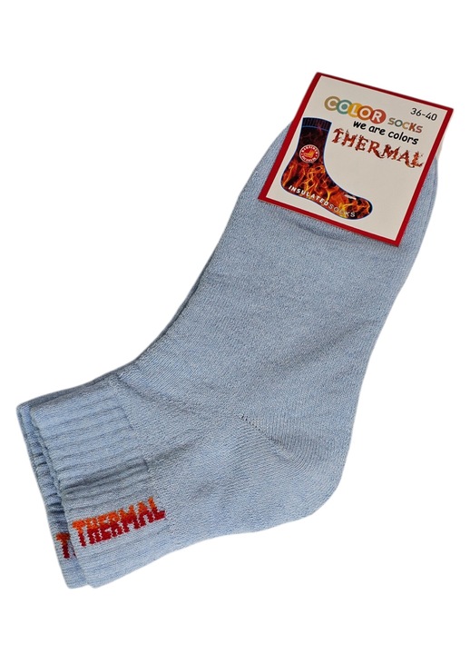 Унисекс чорапи до глезена Thermal Blend Cotton Terry Blue Размер 36-40