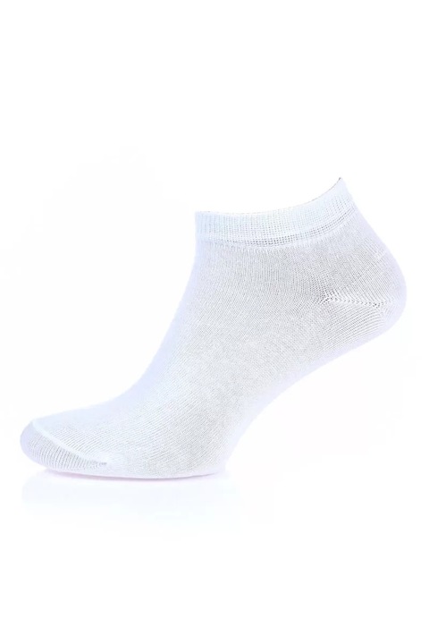 Sosete scurte dama din bumbac, Left and Right 121 - Alb, 36-40
