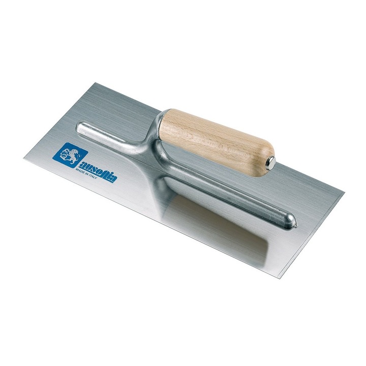 Gletiera inox Ausonia maner lemn 28x12 cm