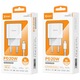 Set Adaptor X-Start CDQ090CL si Cablu Lightning, pentru iPhone, Incarcare rapida 20W, Alb