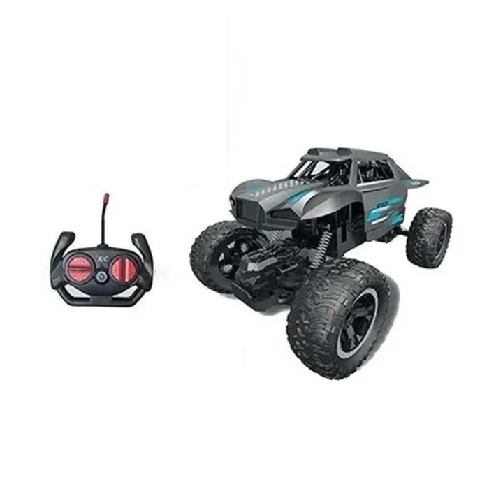 Офроуд автомобил с дистанционно управление 2, 4GHz, Welora, За деца над 3 години, RAK 4 Warrior Climbing, 360° въртене, Черно-син