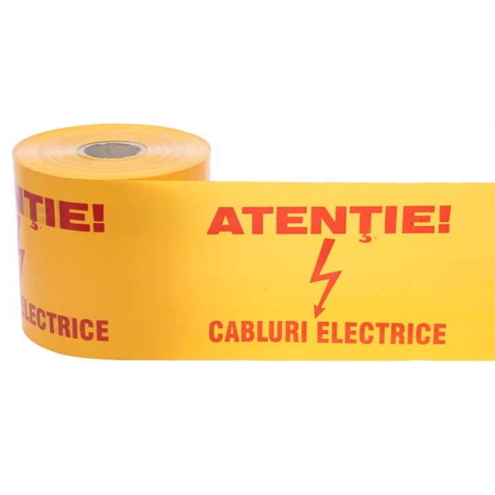 Banda avertizare retele electricitate, 0.25 x 750 m