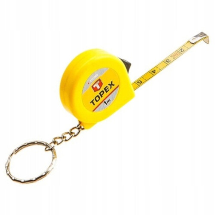 Ruleta Topex 1m, negru-galben, 20g