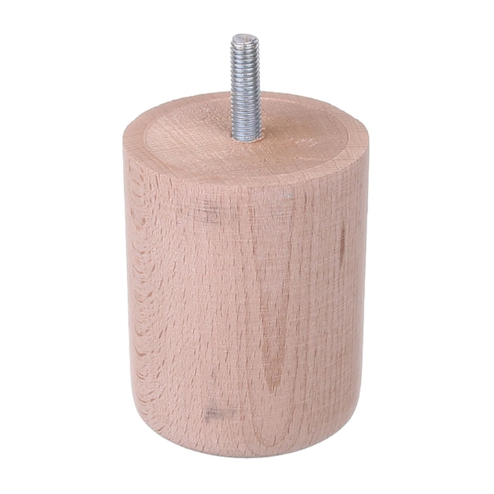 Picior dulap fag brut 65 x 80 mm rotund