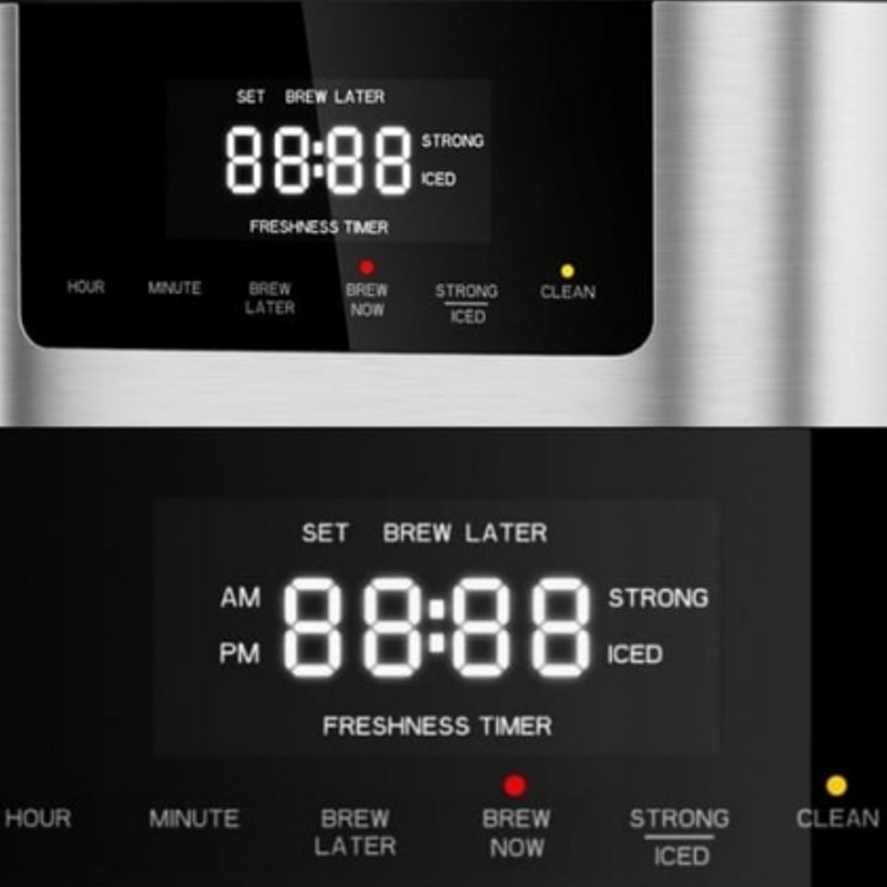 Cafetiera Digitala 900W, 1.8L, Functie Curatare Automata
