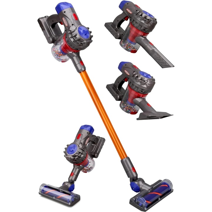 Aspirator de jucarie pentru copii, Aspiratie reala, Fara fir, Joynix