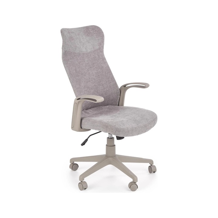 Scaun birou Arctic, stofa/plasa, gri