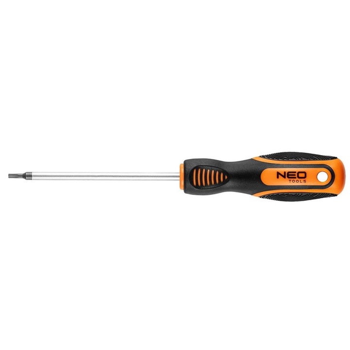 Отвертка Torx T10, NEO Tools, 100 mm, хром-ванадий, ергономична дръжка