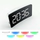 Ceas Digital de masa, cu Lumina veghe 7 culori si Alarma Muntario™, cu incarcator USB, alb