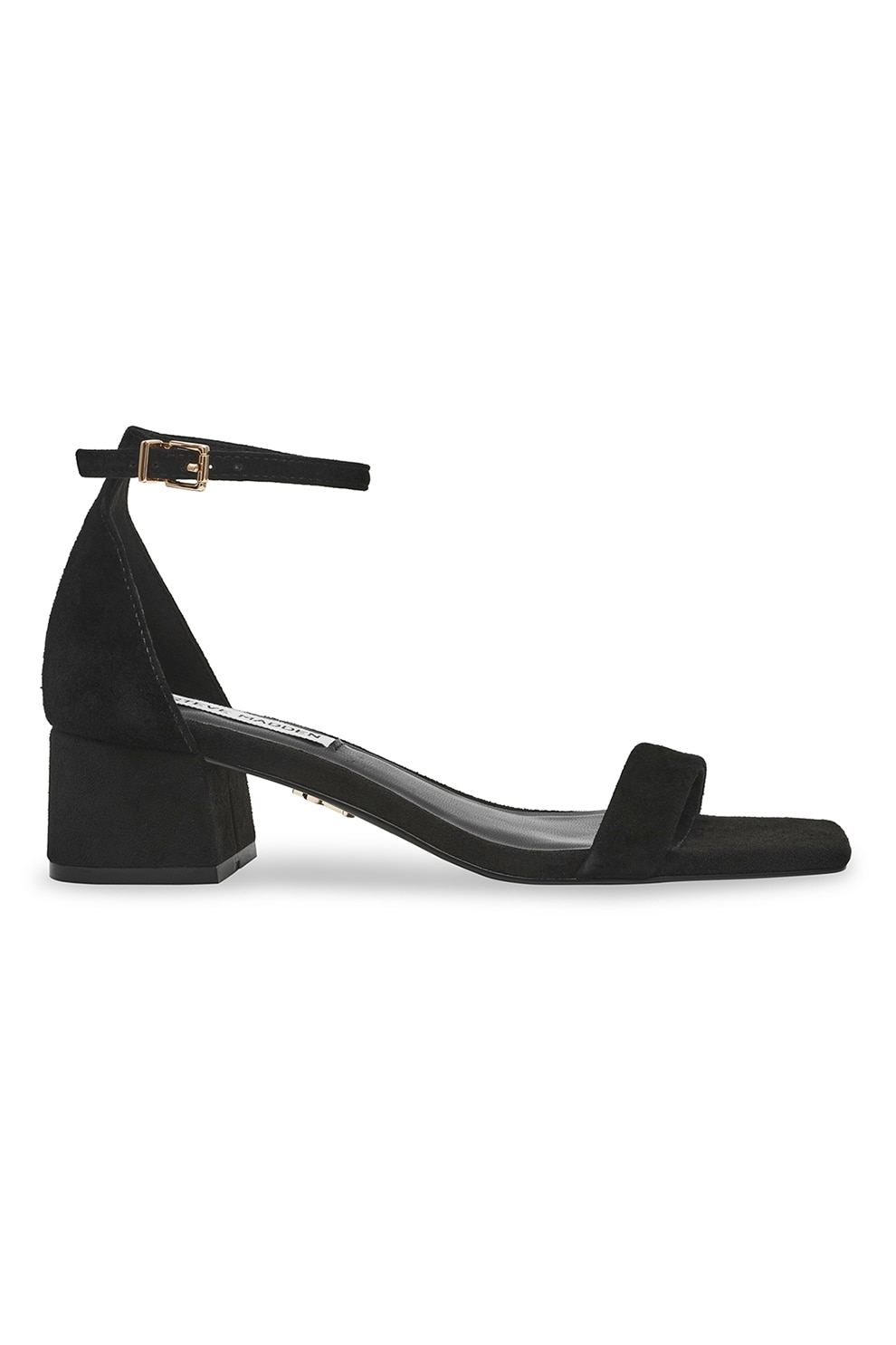 Steve Madden, Sandale cu toc masiv Gena, Negru, 36
