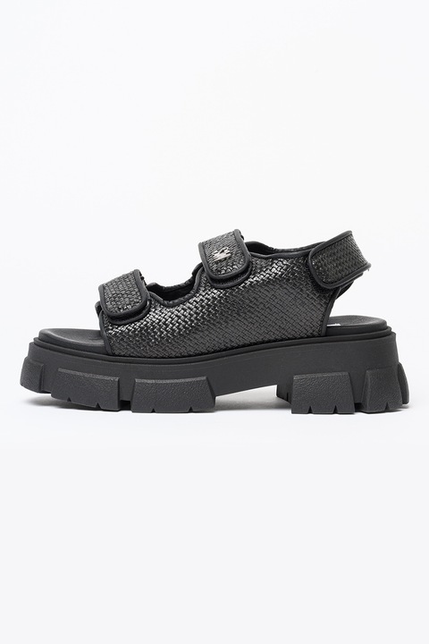 Steve Madden, Масивни сандали с велкро, Черен