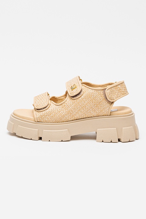 Steve Madden, Масивни сандали с велкро, Бежов