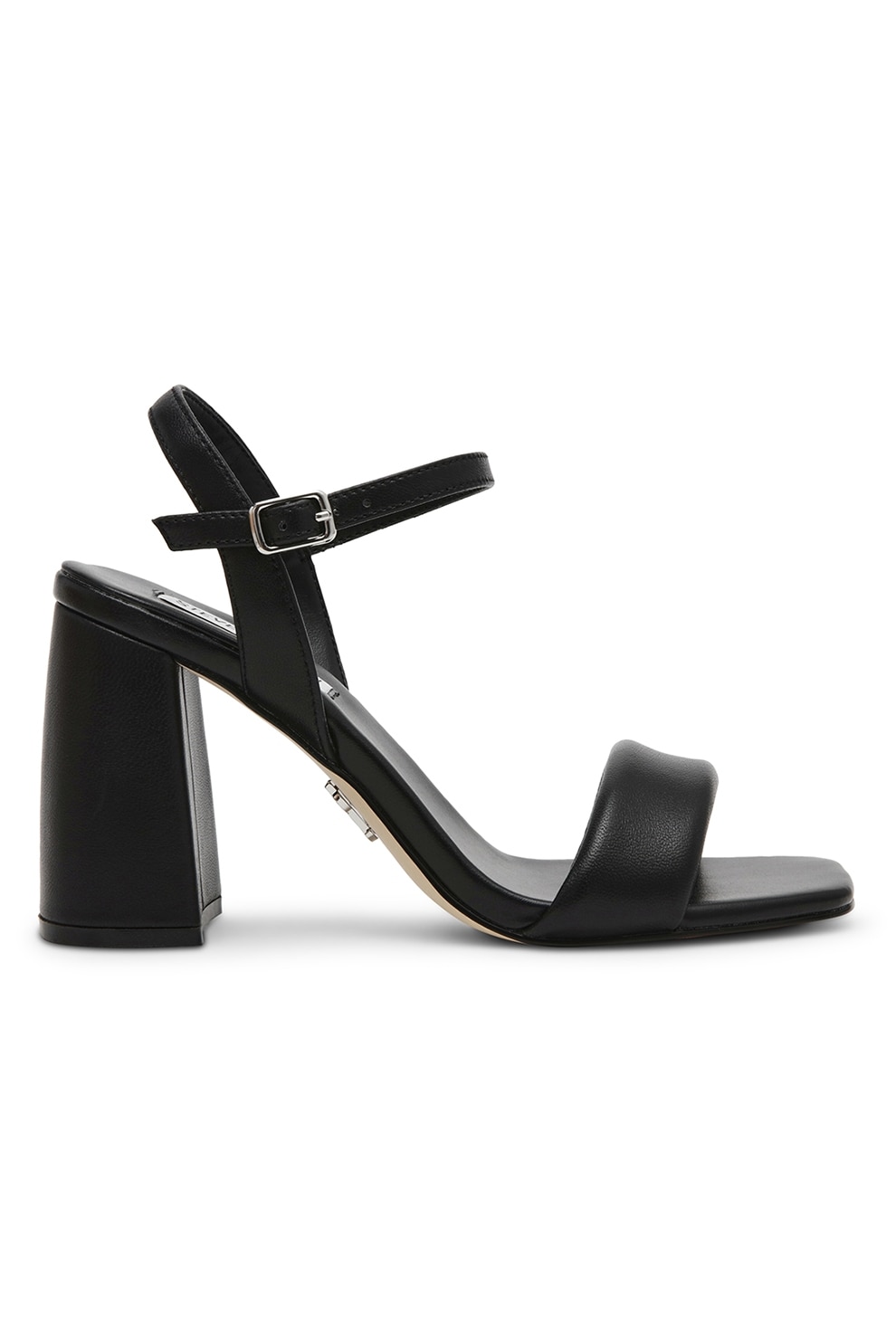 Steve Madden, Sandale din piele si piele ecologica, Negru, 39
