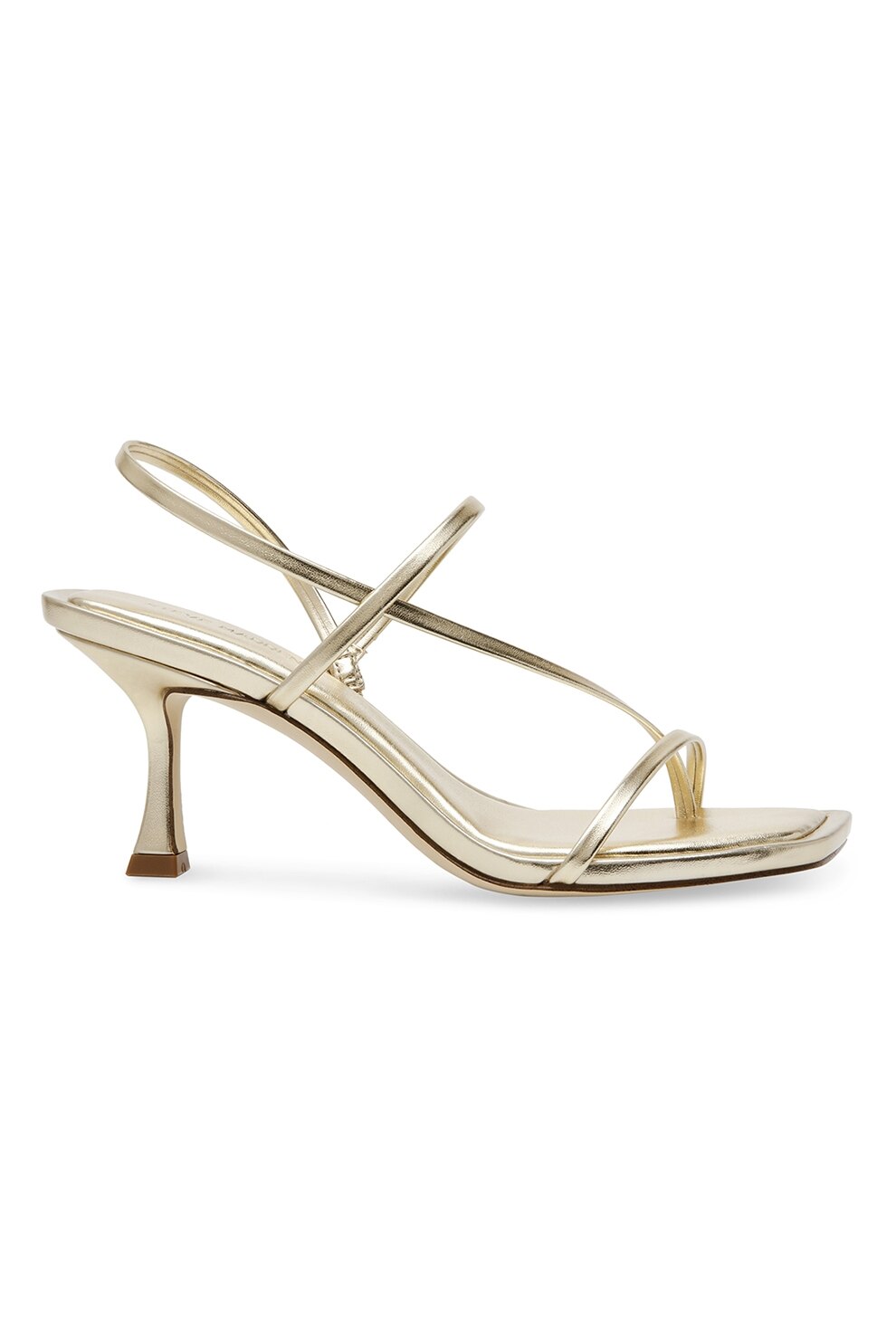 Steve Madden, Sandale cu toc kitten, Auriu, 37