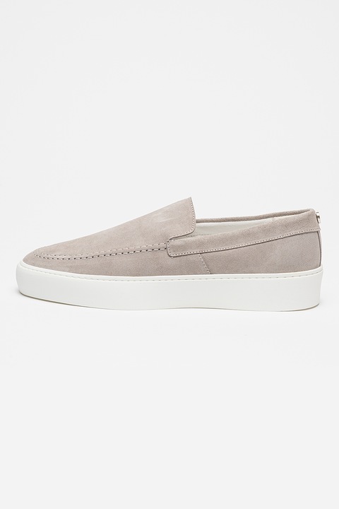 Steve Madden, Mocasini din piele intoarsa Leyton, Gri