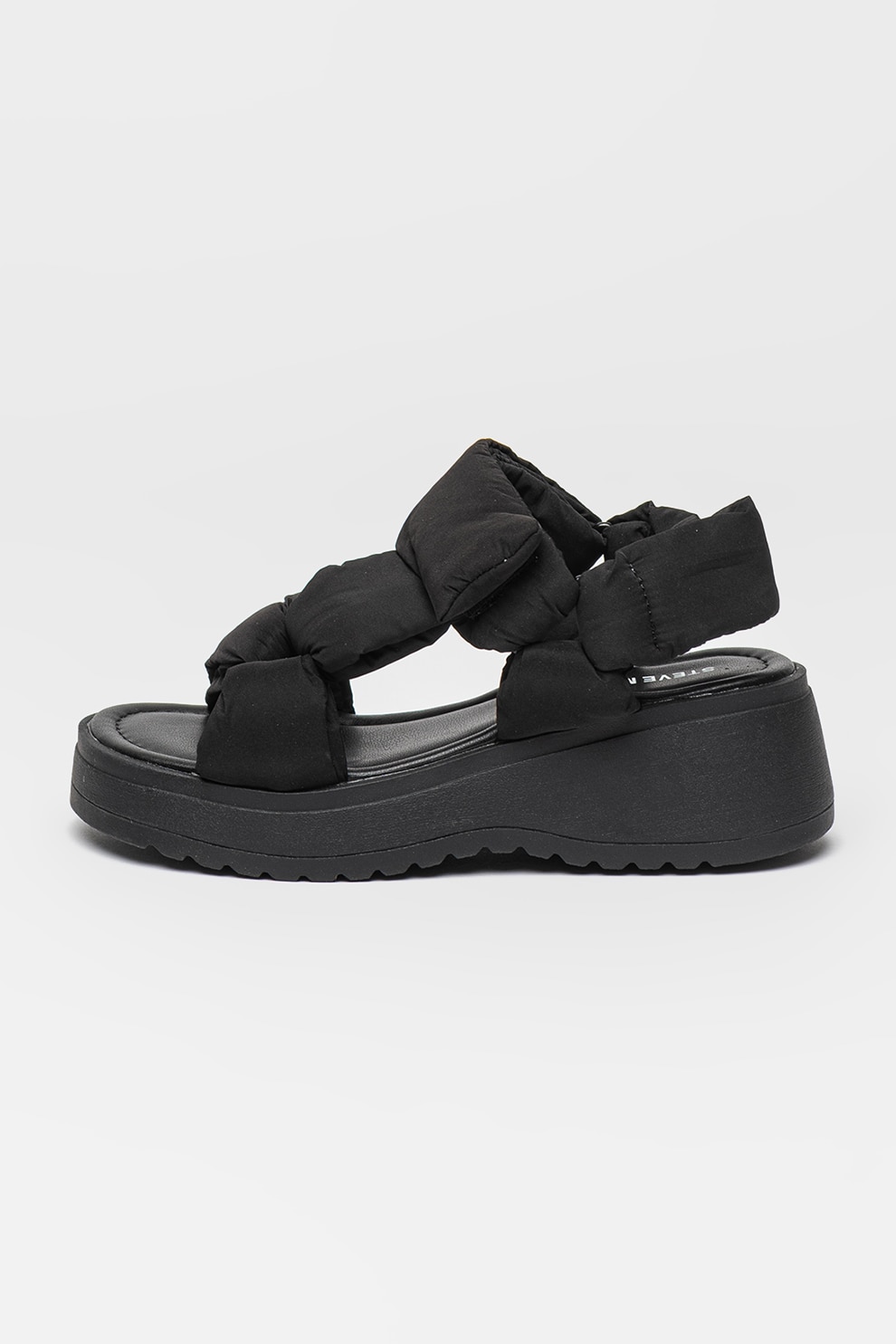 Steve Madden, Sandale cu talpa wedge Jbonkers, Negru, 31 EU